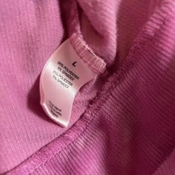 Juicy Couture Pink Velour Velvet Pullover Hoodie Sweatpants Set Women's Large - Picture 5 of 8